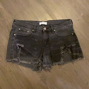 Just USA Black Jean Shorts